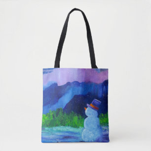 Alaskan Snowman Tragetaschen Tasche