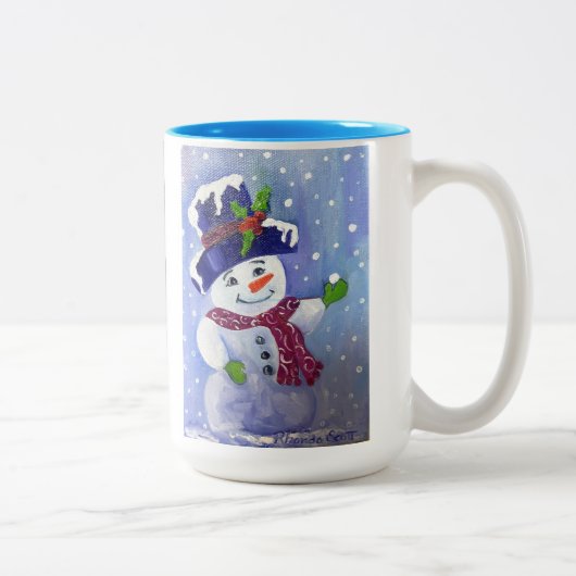 Alaskan Snowman Zwei Töne 15oz Tasse (Rechts)