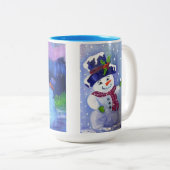 Alaskan Snowman Zwei Töne 15oz Tasse (VorderseiteRechts)