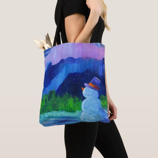 Alaskan Snowmen Canvas Tote Tasche (Von Nahem)