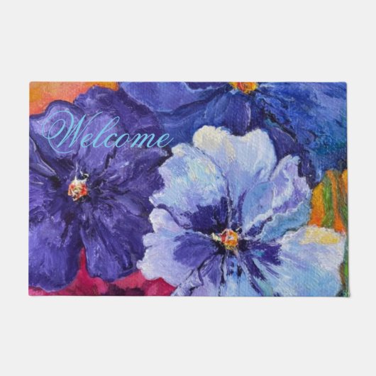 Alaskan Stiefmütterchens Doormat Fußmatte (Vorderseite)