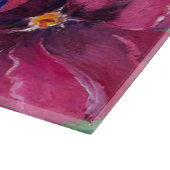 Alaskan Stiefmütterchens Glass Cutting Board Schneidebrett (Ecke)