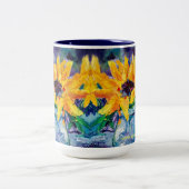 Alaskan Sunflower Blues 15oz Kaffeemaschine Tasse (Mittel)