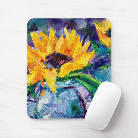 Alaskan Sunflower Blues Mouse Pad Mousepad (Mit Mouse)