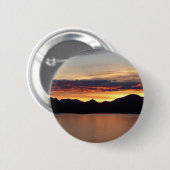 Alaskan Sunset I Beautiful Alaska Fotografie Button (Vorne & Hinten)