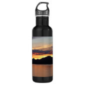 Alaskan Sunset I Beautiful Alaska Fotografie Edelstahlflasche (Vorderseite)