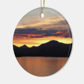 Alaskan Sunset I Beautiful Alaska Fotografie Keramikornament (Links)