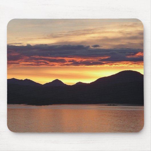 Alaskan Sunset I Beautiful Alaska Fotografie Mousepad (Vorne)