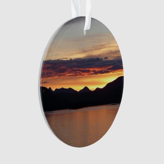 Alaskan Sunset I Beautiful Alaska Fotografie Ornament (Vorderseite)