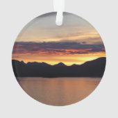 Alaskan Sunset I Beautiful Alaska Fotografie Ornament (Rückseite)