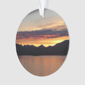 Alaskan Sunset I Beautiful Alaska Fotografie Ornament (Vorderseite)