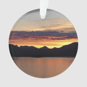 Alaskan Sunset I Beautiful Alaska Fotografie Ornament