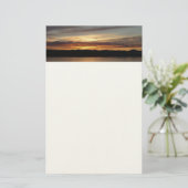 Alaskan Sunset II Schöne Alaska Fotografie Briefpapier (Stehend Vorderseite)