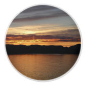 Alaskan Sunset II Schöne Alaska Fotografie Keramikknauf (Vorderseite)