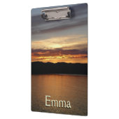 Alaskan Sunset II Schöne Alaska Fotografie Klemmbrett (Links)