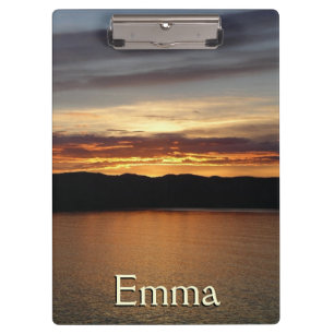 Alaskan Sunset II Schöne Alaska Fotografie Klemmbrett