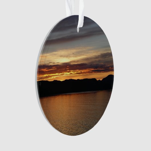 Alaskan Sunset II Schöne Alaska Fotografie Ornament (Vorderseite)