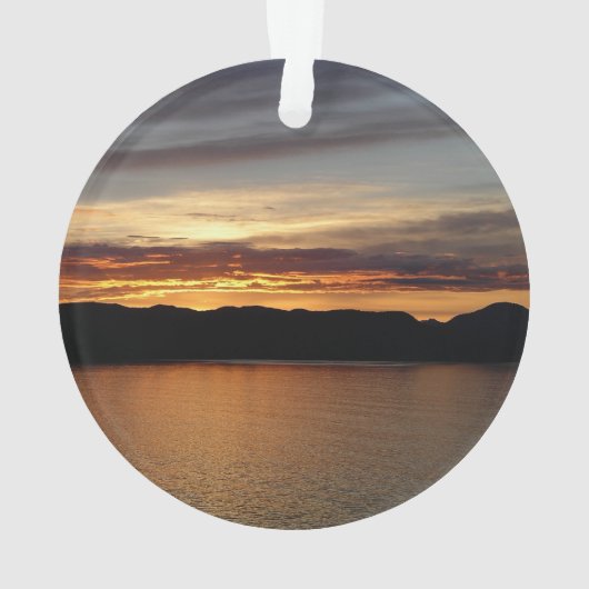 Alaskan Sunset II Schöne Alaska Fotografie Ornament (Rückseite)