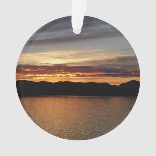 Alaskan Sunset II Schöne Alaska Fotografie Ornament (Vorderseite)