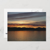 Alaskan Sunset II Schöne Alaska Fotografie Postkarte (Vorne/Hinten)