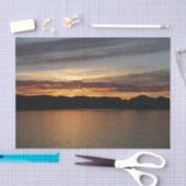 Alaskan Sunset II Schöne Alaska Fotografie Seidenpapier (Handwerk)