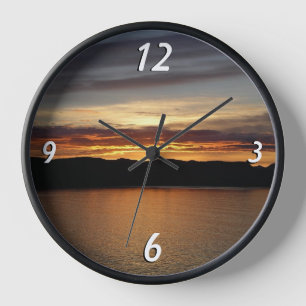 Alaskan Sunset II Schöne Alaska Fotografie Uhr