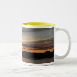 Alaskan Sunset II Schöne Alaska Fotografie Zweifarbige Tasse