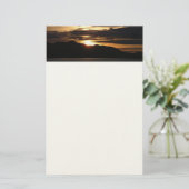 Alaskan Sunset III Schöne Alaska Fotografie Briefpapier (Stehend Vorderseite)