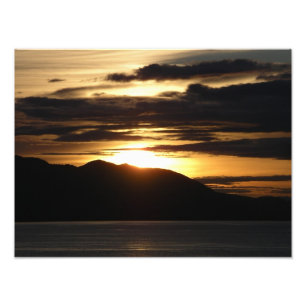 Alaskan Sunset III Schöne Alaska-Fotografie Fotodruck