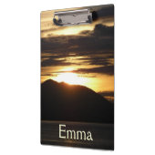 Alaskan Sunset III Schöne Alaska Fotografie Klemmbrett (Links)