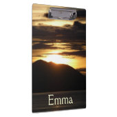 Alaskan Sunset III Schöne Alaska Fotografie Klemmbrett (Rechts)