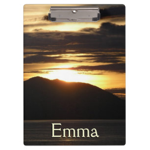 Alaskan Sunset III Schöne Alaska Fotografie Klemmbrett