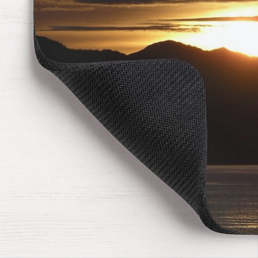 Alaskan Sunset III Schöne Alaska Fotografie Mousepad (Ecke)