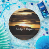 Alaskan Sunset III Schöne Alaska Fotografie Pappteller (Party)