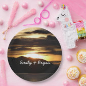 Alaskan Sunset III Schöne Alaska Fotografie Pappteller (Party)