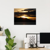 Alaskan Sunset III Schöne Alaska Fotografie Poster (Heimbüro)