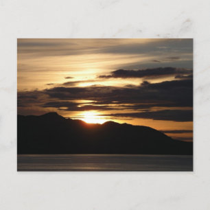 Alaskan Sunset III Schöne Alaska-Fotografie Postkarte