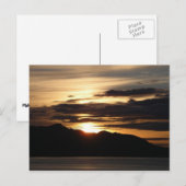 Alaskan Sunset III Schöne Alaska Fotografie Postkarte (Vorne/Hinten)