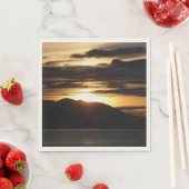 Alaskan Sunset III Schöne Alaska Fotografie Serviette (Beispiel)