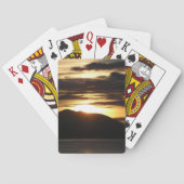 Alaskan Sunset III Schöne Alaska Fotografie Spielkarten (Rückseite)
