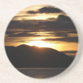 Alaskan Sunset III Schöne Alaska Fotografie Untersetzer (Vorne)