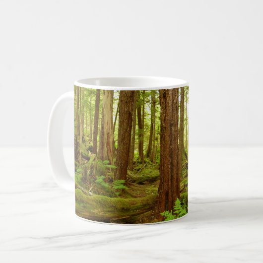 Alaskan Temperate Rainforest Kaffeetasse (Vorderseite Links)