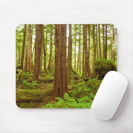 Alaskan Temperate Rainforest Mousepad (Mit Mouse)