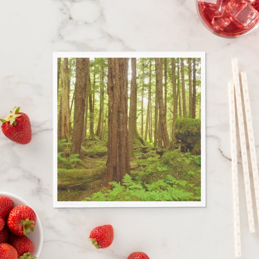 Alaskan Temperate Rainforest Serviette (Beispiel)