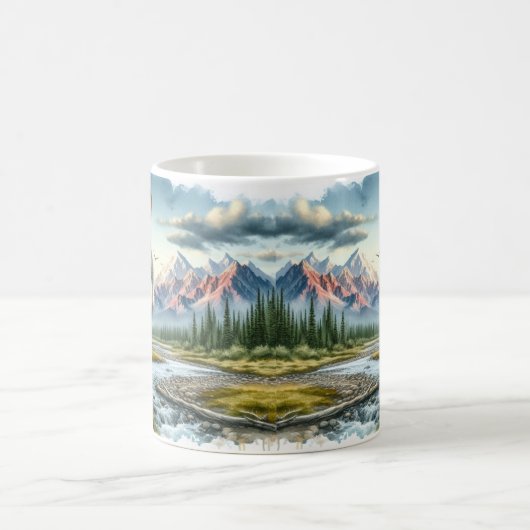 Alaskan Timber Wolf Kaffeetasse (Mittel)