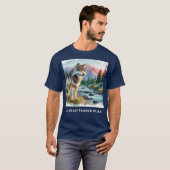 Alaskan Timber Wolf Nature Wildlife T - Shirt (Vorne ganz)