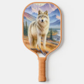 Alaskan Timber Wolf Pickleball Schläger (Vorderseite)