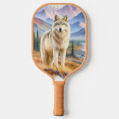 Alaskan Timber Wolf Pickleball Schläger (Rückseite)