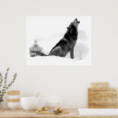 Alaskan Timber Wolf Poster (Küche)