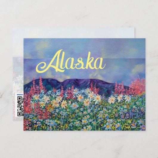Alaskan Tisha's Garden Postcard Postkarte (Vorne/Hinten)